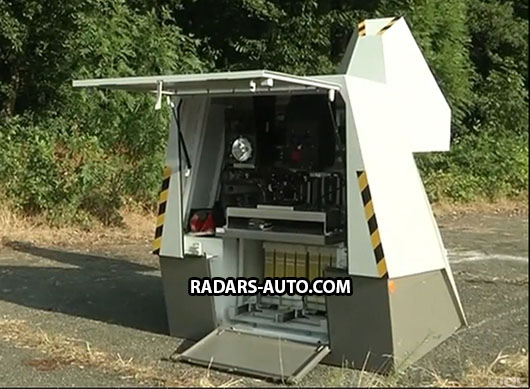 Cabina de radar autónoma abierta trasera