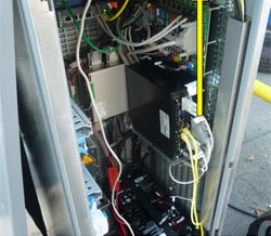 sección de módulo de disparo de radar